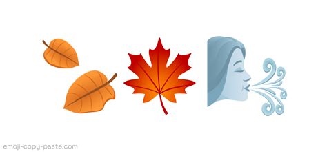 autumn emojis|autumn emojis copy and paste.